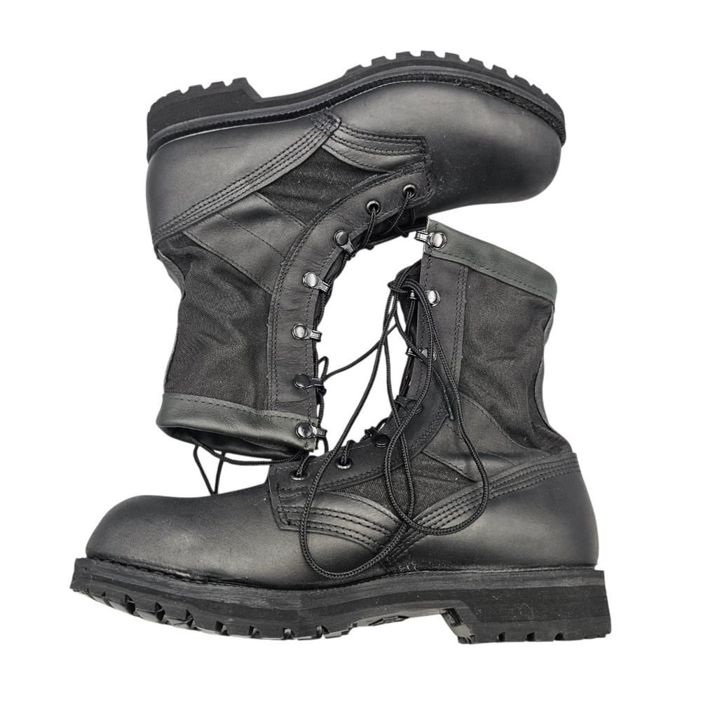 Belleville Mens Size 8 R NWOB ASTM HW Black Leather Combat Jungle Military Boots - Picture 7 of 8